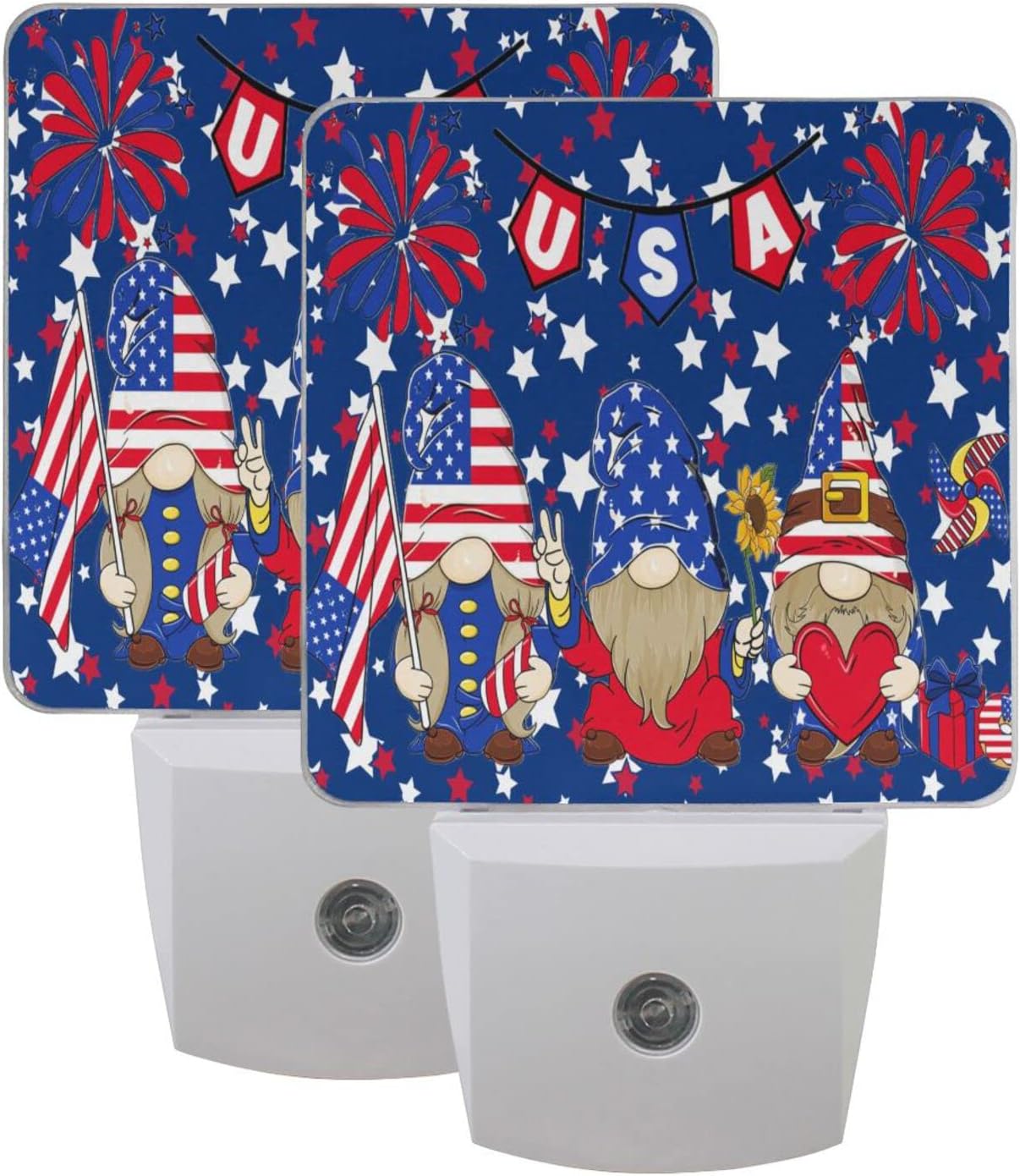 Nosbei Gnome Night Light Plug in Wall Decorative,Gnome Nightlights with