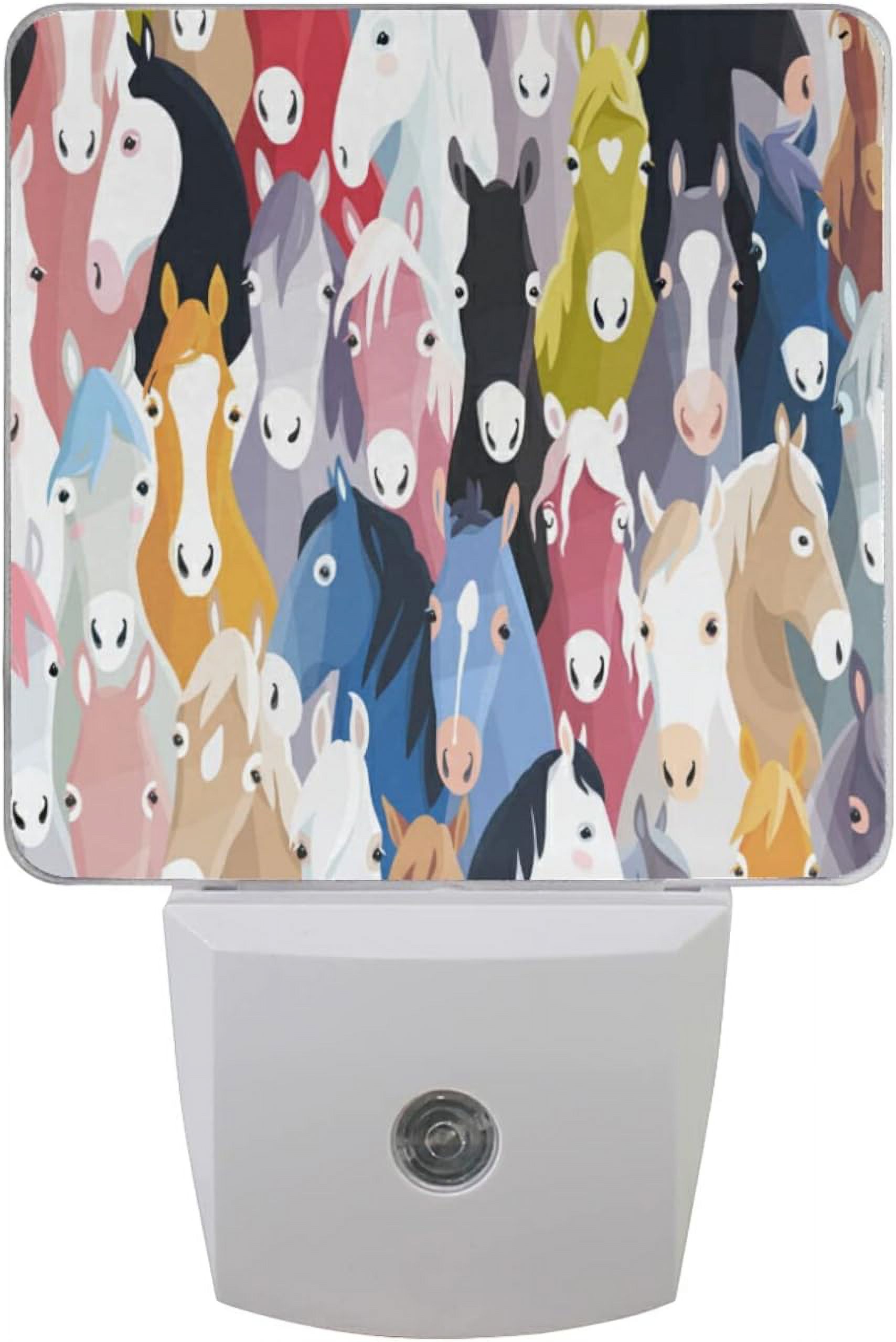 Nosbei Horse Night Light Plug in Wall Decorative,Horse Nightlights with