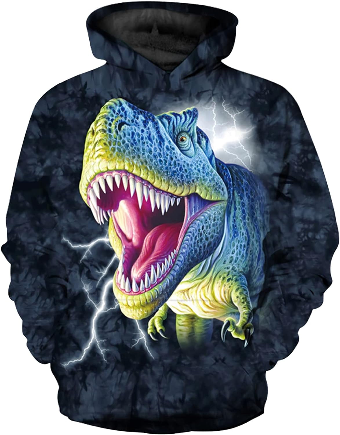Nosbei Kids Hoodies for Boys Girls 3D Dinosaur Hooded Sweatshirts Youth