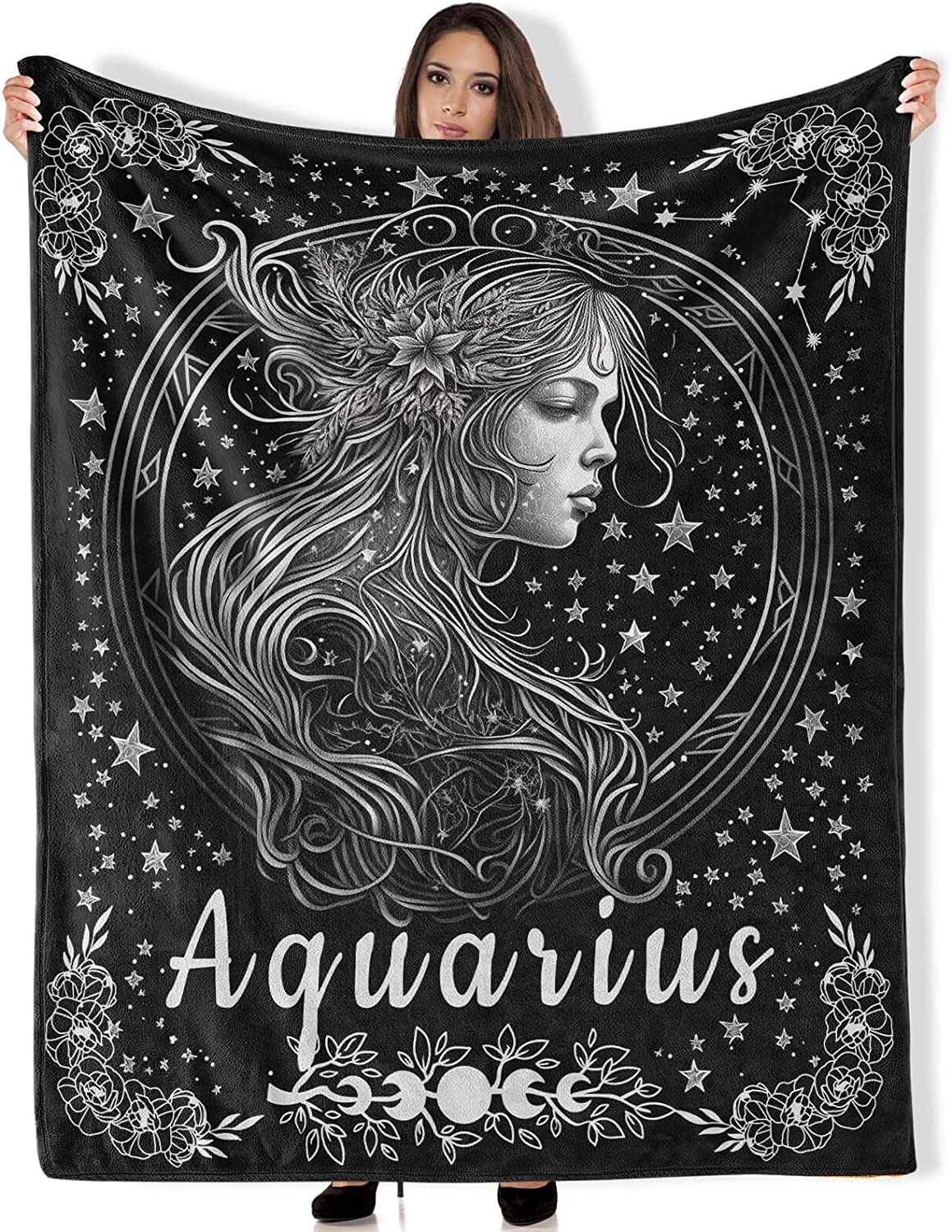 Nosbei Scorpio Zodiac Blanket Gifts, Throw Blankets Cozy Soft, Blanket