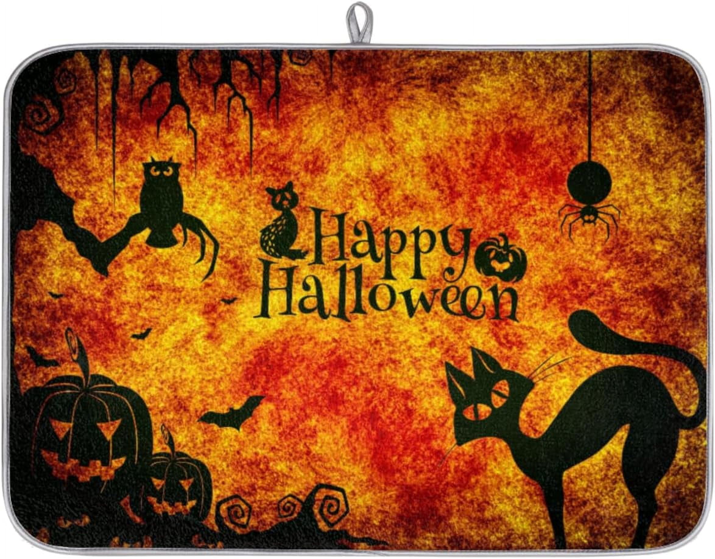 Nosbei Strawberry Strawberries Dish Drying Mat for Kitchen 16 x 18 Inch