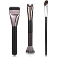 thumbnail image 1 of Nose Contour Brushes 3 count Set - Dual-Ended U-Shape & Angled Brush for Easy Sculpting, Highlighting and Blending Makeup Brush Kit for Beginners & Professionals,  for Slim Nose & Defined Contour, 1 of 6