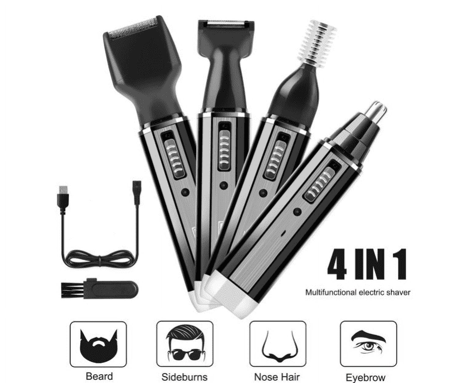 Nose and Ear Hair TrimmerProfessional USB Rechargeable Nose Hair Trimmer,4 in 1 Painless Nose