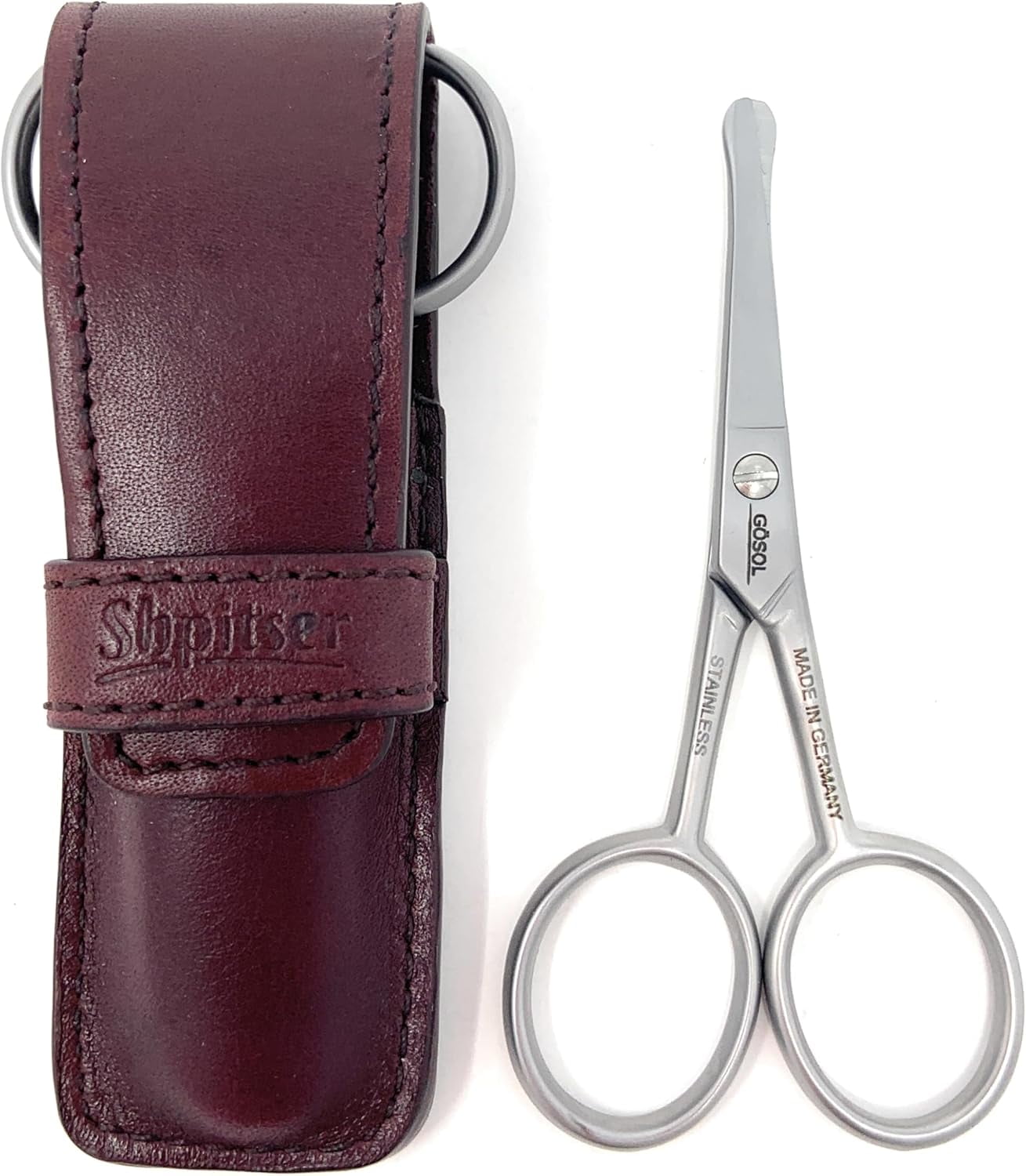 Nose & Ear Scissors - Stainless Steel Rounded Tip Scissors for Eyebrow ...