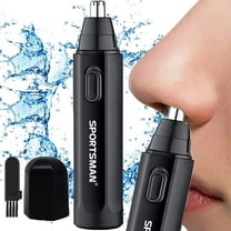 Byseng Painless Nose and Ear Hair Trimmer, Cordless and Waterproof, Battery Powered, 1 Piece