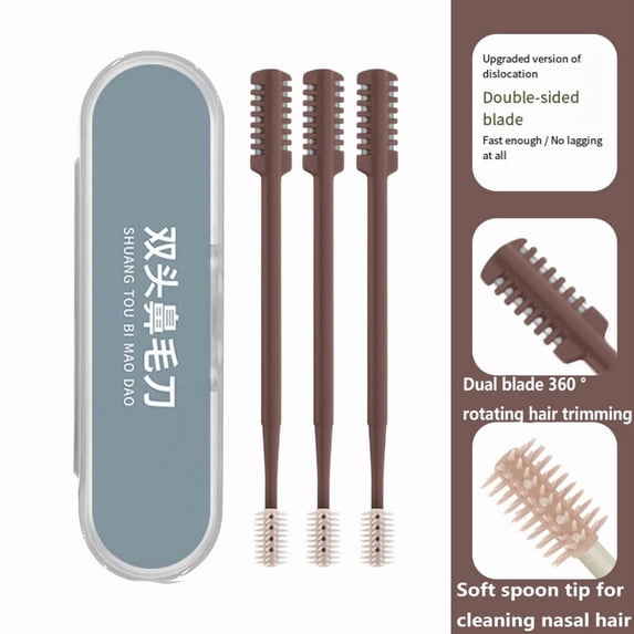 Nose Hair Trimmer For Men Nose Hair Trimmer For Women Nose Hair Remover, 361° Rotation Safe Portable Handheld Nasal Hair Cutter For Household Daily Grooming