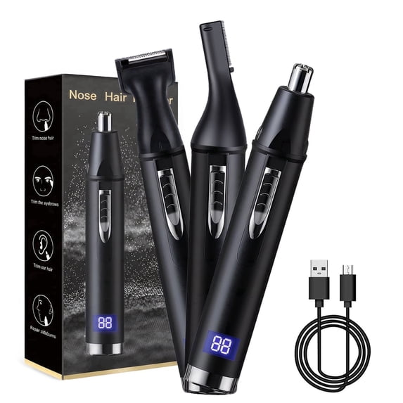 Obacre Ear and Nose Hair Trimmer for Men Women, Travel Portable USB Rechargeable