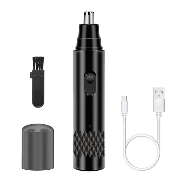 Nose Hair Trimmer, Rechargeable Nose Ear Eyebrow Beard Facial Hair Trimmer for Men Women