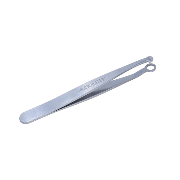 Nose Hair Trimming Cliper Ear Hair Trimming Tweezers Eyebrow Grooming Scissors Stainless Steel Safe Round-Headed