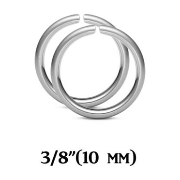 1PC Nose Hoop Rings Women 16G 18G 20G 316L Stainless Steel Nose Ring Septum Clicker Ring Ear Daith Hoop Earring Piercing Jewelry - 36