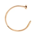 thumbnail image 1 of Nose Hoop Ring 22 Gauge (0.75mm) Stainless Steel IP - Sold Each, 1 of 7