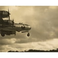 thumbnail image 1 of Nose Of A B-29 Bomber Coming In For A Landing At A Field In Guam In 1945 History (36 x 24), 1 of 2