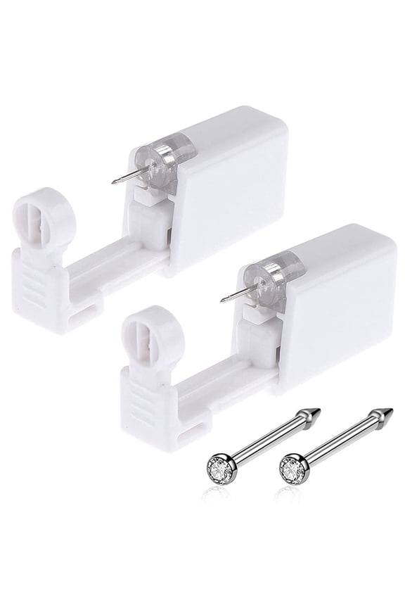 Nose Piercing 2 Pack (Silver)