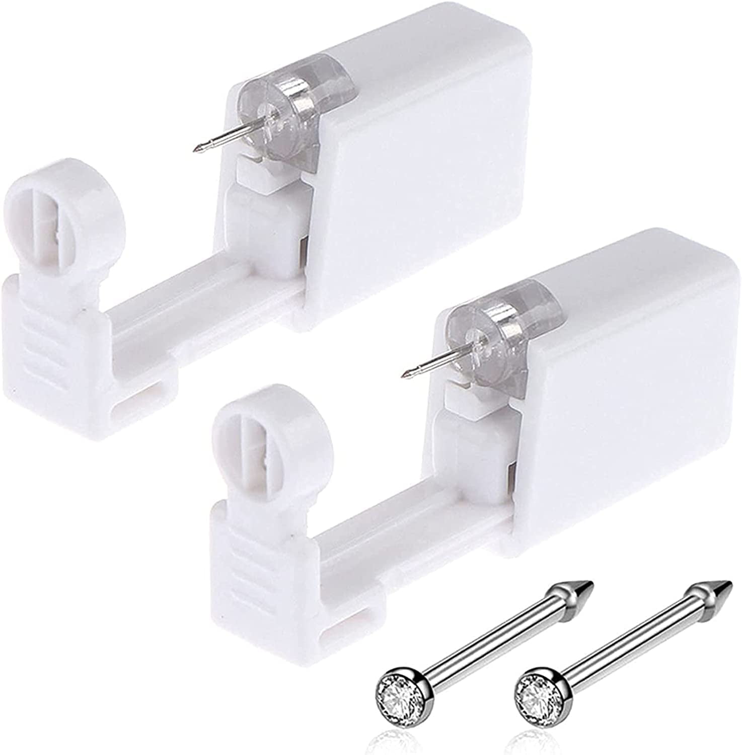 Nose Piercing Gun 2 Pack Self Nose Piercing Kit Unit Safety Disposable