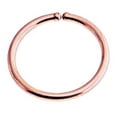 thumbnail image 1 of Nose Piercing Hoop Earrings Cartilage Septum Ear Helix Tragus Rings Multiple Hypoallergenic Thin Tiny Sold As One (5mm / 24 gauge, 14K Rose Gold Filled), 1 of 8
