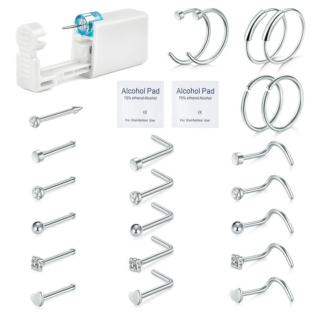 Nose Piercing Kit Disposable Safety Nose Piercing Gun with Nose