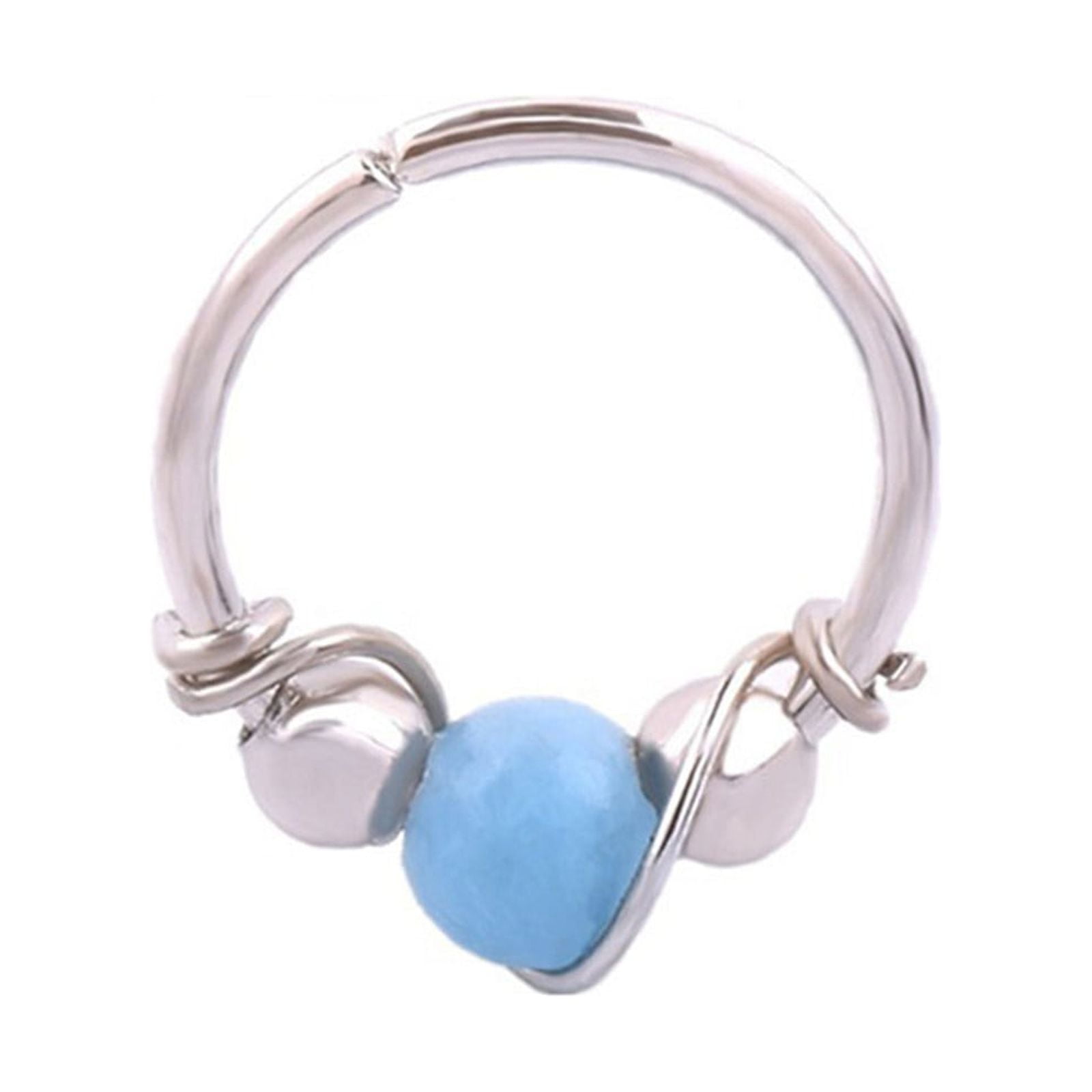 Nose Ring for Finger Joke Nose Stud L Shape Big Nose Ring Conch