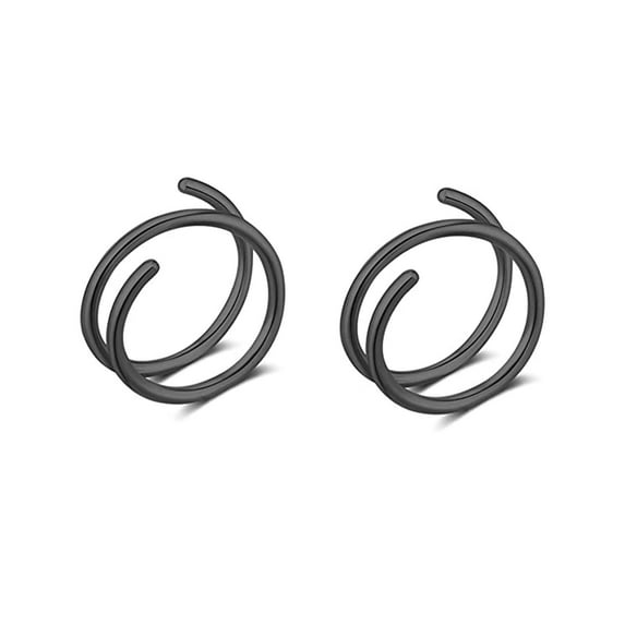 Nose Ring Hoop S925 Silve Double Nose Hoop Ring for Piercing Nose Hoop, Nose Ring Hoop for Women, Spiral Nose Hoop for Girls, Nostril Piercing Jewelry