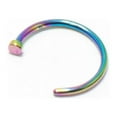 thumbnail image 1 of Nose Ring Piercing Surgical Steel Hoop Stud CZ Bone Screw Retainer 22G 20G 18G, 1 of 30
