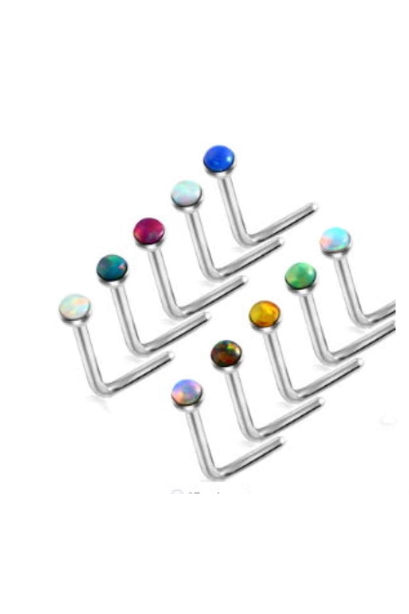 Nose Ring Stud 20g 5 Pieces Anchor Infinity Butterfly Star Heart semi Precious semi Precious