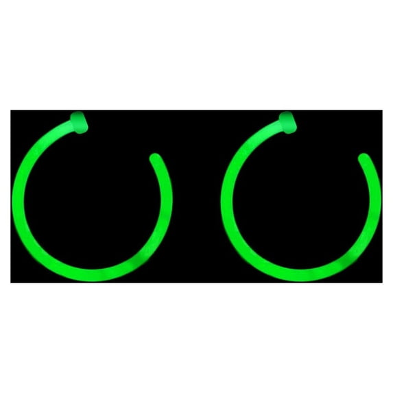 Nose Ring Stud 2pc Glow In The Dark Bioflex Nose Piercing Hoops - 18ga or 20ga