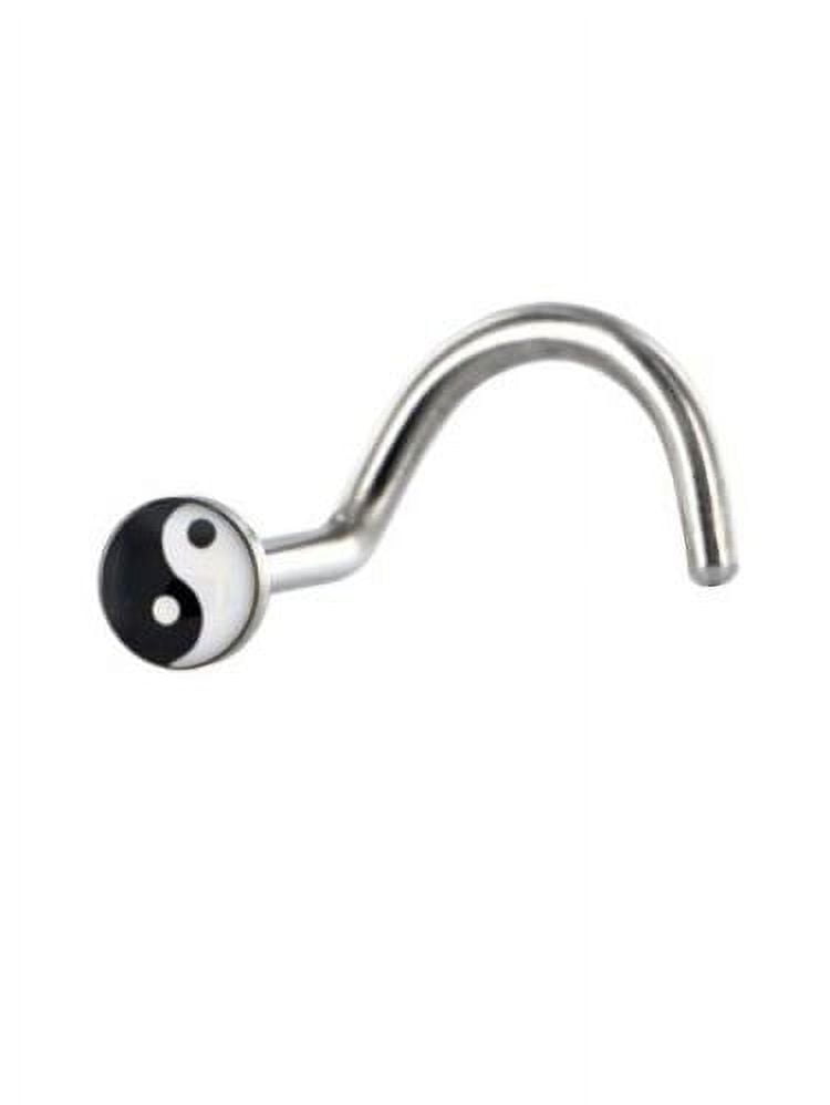 Yin yang nose stud sale