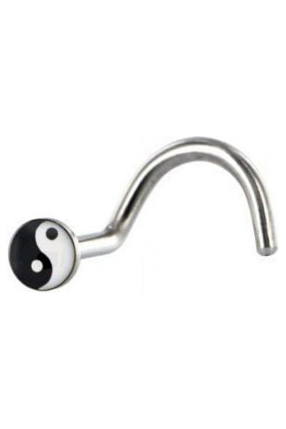 Nose Ring yin yang Surgical Steel 18G OR 20G