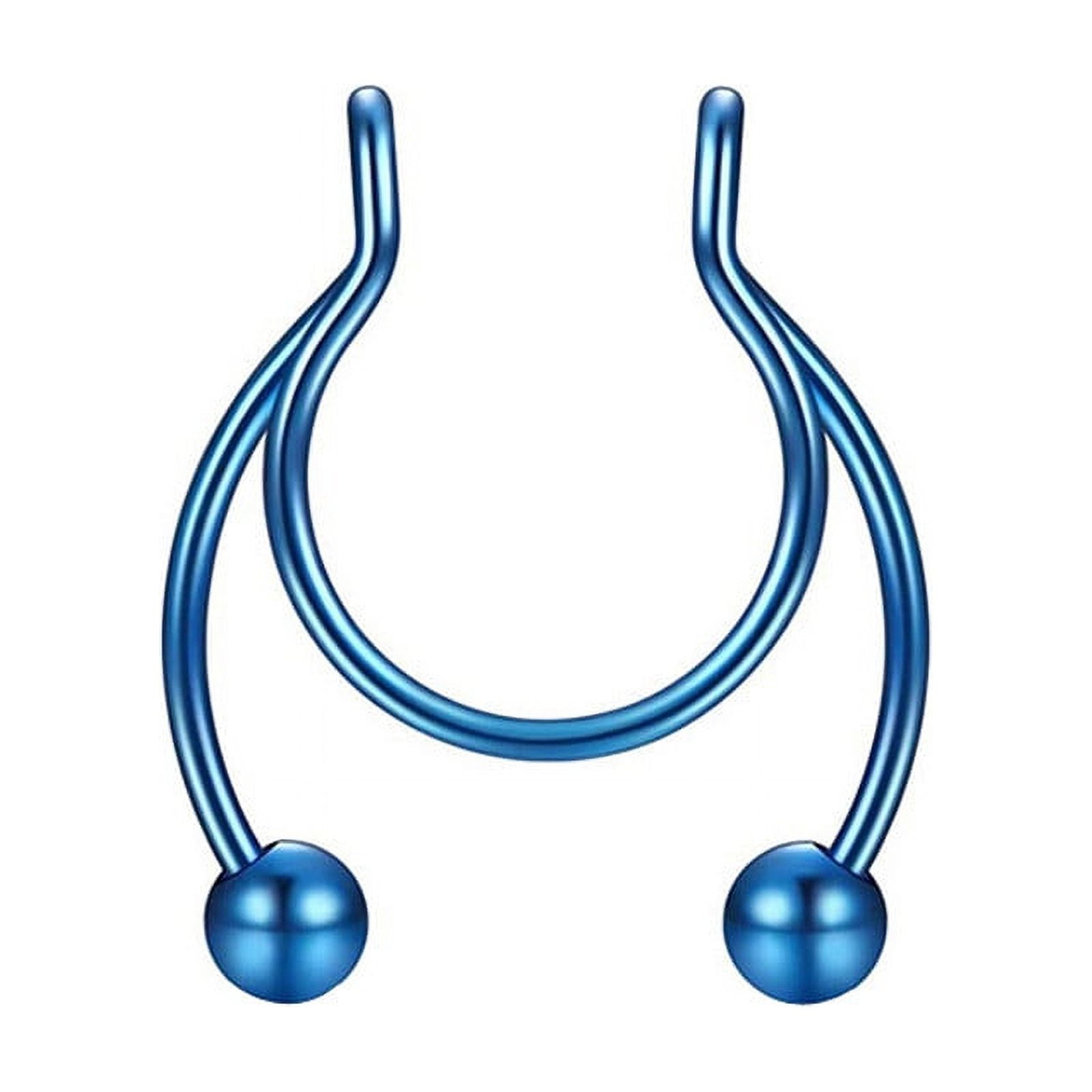 Nose Rings 12 Gauge Nose Ring Neon Nose Rings Long L Shaped Nose Rings