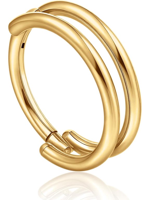 Nose Rings Hoop - 16G Titanium Nose Ring for Women Men, Hinged Segment Septum Lip Rings Cartilage Conch Rook Helix Tragus Daith Earrings, Piercing Jewelry