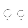 thumbnail image 1 of Nose Rings Hoop Anodized Surgical Steel Set Of 2, 1 of 2