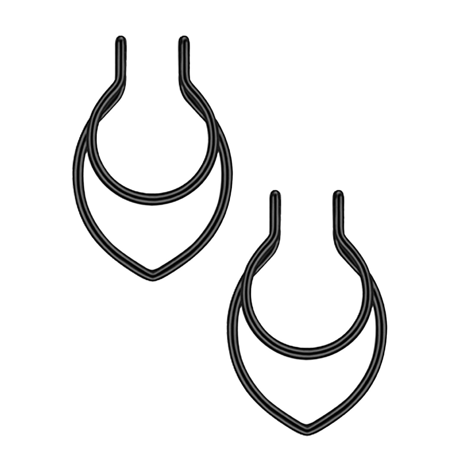 Nose Rings for Men, Stainless Steel Prosthetic Nose Rings Deer Antlers