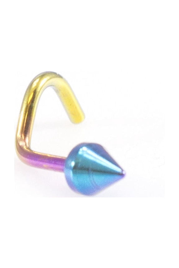 Nose Screw / Stud / ring 18g Titanium with 3mm Spike End
