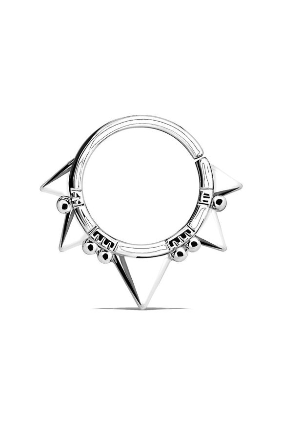 Nose Septum and Ear Cartilage Hoop Triangles and Beads Bendable 16G 3/8”