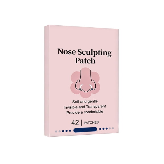 Nose Shaping Patch Nose 84Pcs Nose Sculpting Patch, Nose Shaping Patches, Nose Support Stickers, Gentle Skin-Friendly , Lightweight Comfortable Contoured Fit for Effective Nose Bridge Care,
