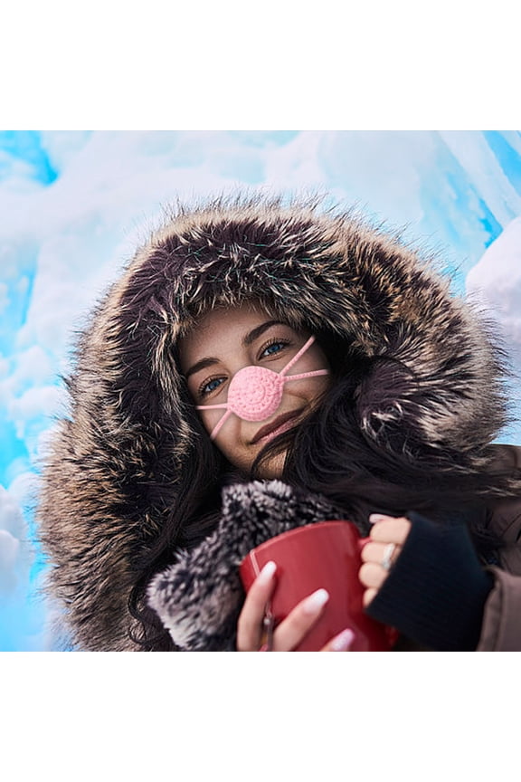 Nose Warmer, Nasal Gini, Woven Yarn Nose Mask for Warmth, Wind, Cold, and Frost Resistance, Breathable Outdoor Cover for Snowboarding, Motorcycling, Hiking