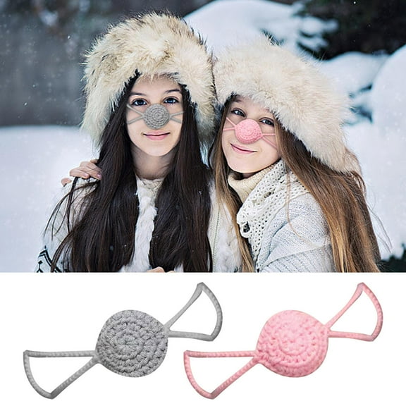 Nose Warmer Women Crochet Wool Nose Cover for Cold Weather Women Winter Nose Warmer for a Cold Nose Outdoor Nose Protector