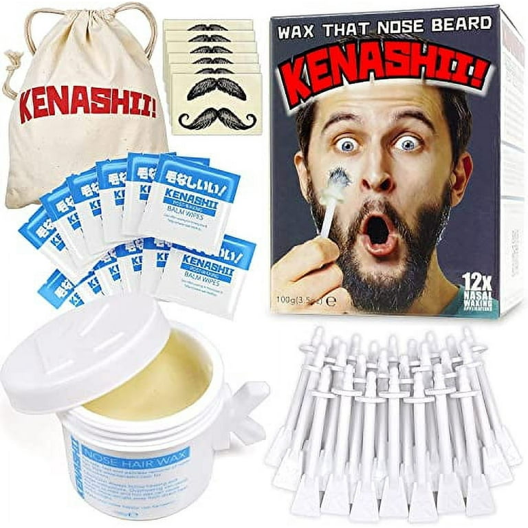Gentle Nose Hair Waxing Kit 10 Paper Cups Nose Hair Removal Waxing