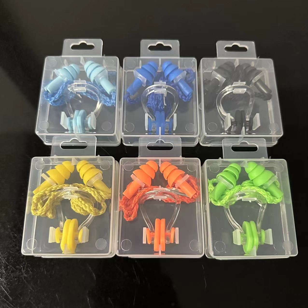 Nose clip earplugs with cord Nose clip earplugs Swimming nose clip