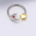thumbnail image 1 of Nose ring, star, nose ring, moon nose ring, creative nose ring, 1 of 5