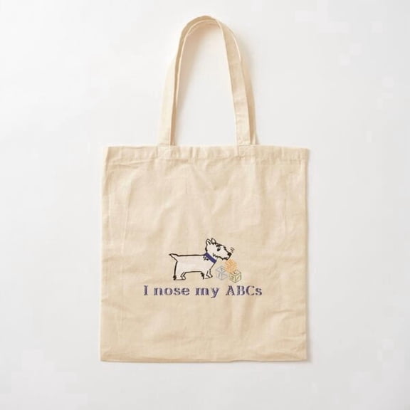 Nosework Abcs Canvas Tote Bags, Reusable Shopping Bag