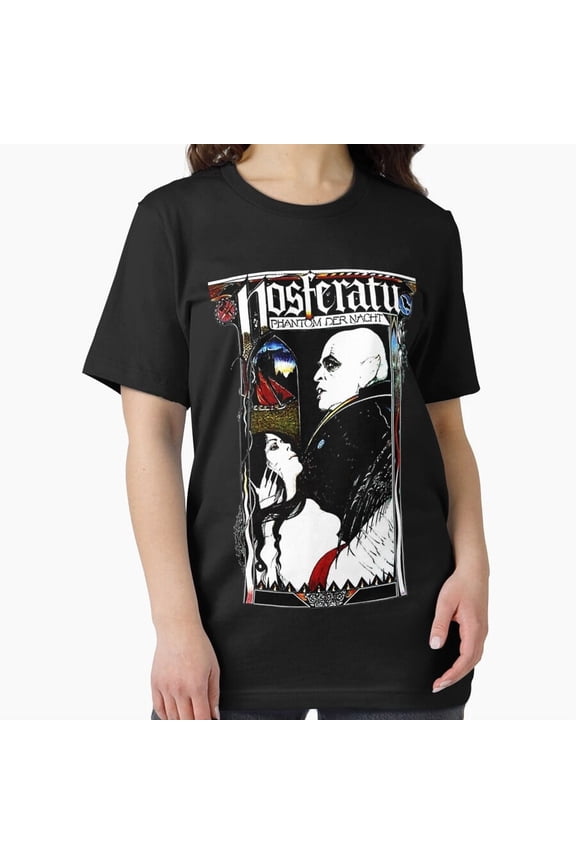 Nosferatu 1922 Silent Horror Movie Vampire Count Orlok Graphic H4613 T-Shirt, for Men and Women, Up to Size 5XL