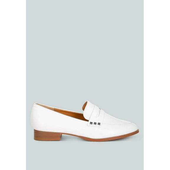 Noshiya Patent Pleather Penny Loafers
