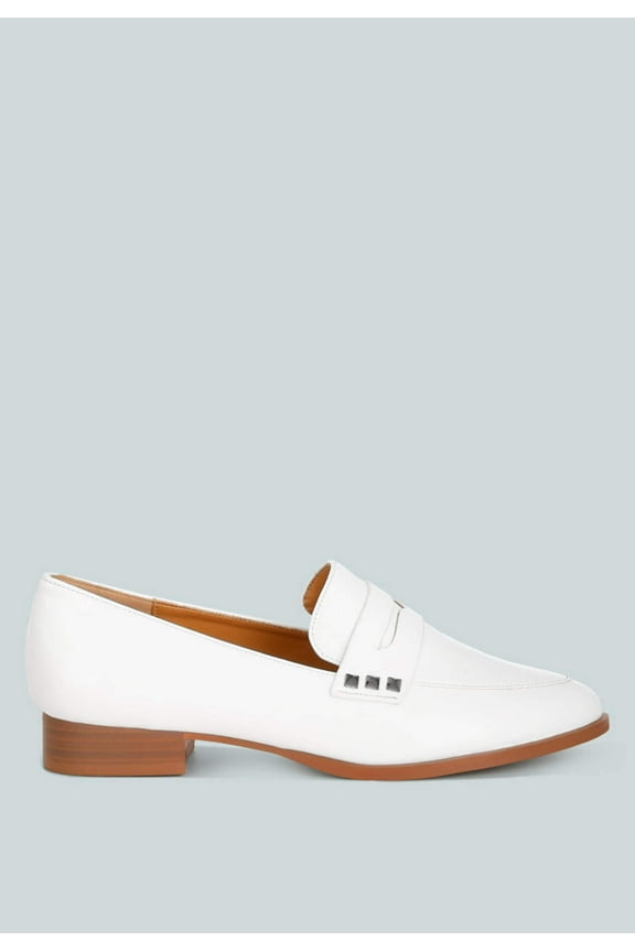 Noshiya Patent Pleather Penny Loafers