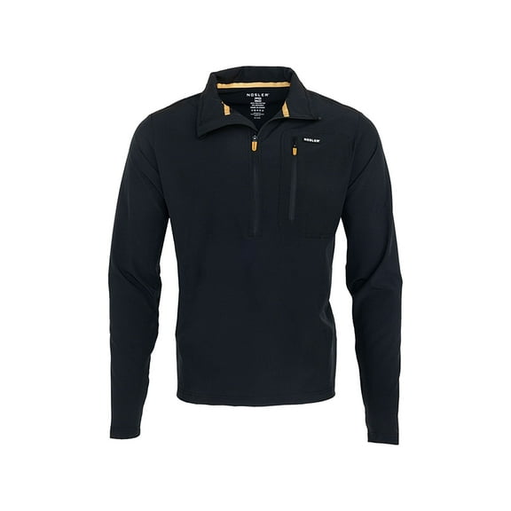 Nosler Men's Lightweight Technical Quarter Zip Shirt Black Medium
