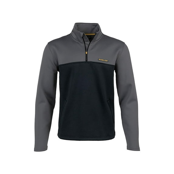 Nosler Men's Performance Quarter Zip Shirt Black/Charcoal XL