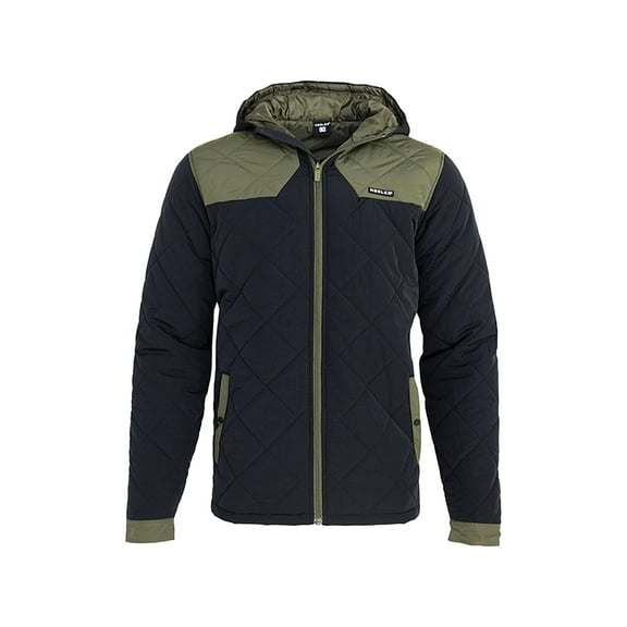 Nosler Men's Puff Hooded Jacket Black/Olive Large