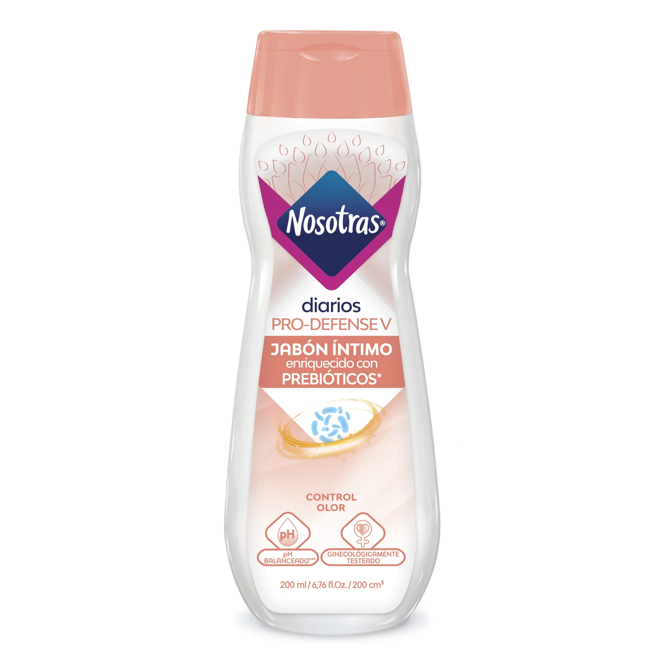 Nosotras Diarios Pro Defense V with Prebiotics, Feminine Wash, pH Balanced, 200ml