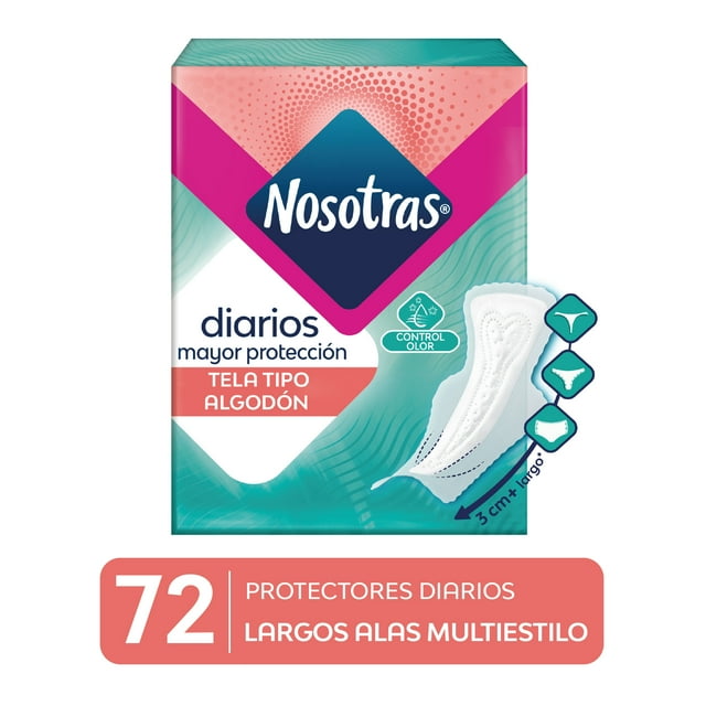 Nosotras Multi Style Daily Liners, Better Protection, Odor Control, 72