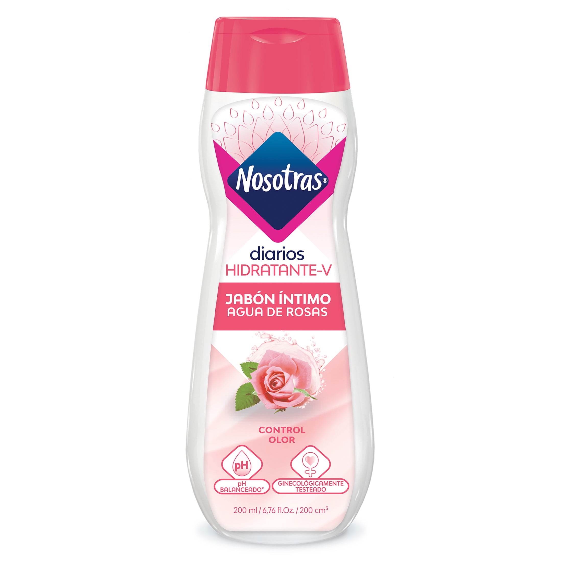 Nosotras Rose Water Feminine Odor Control Feminine Intimate Wash, pH