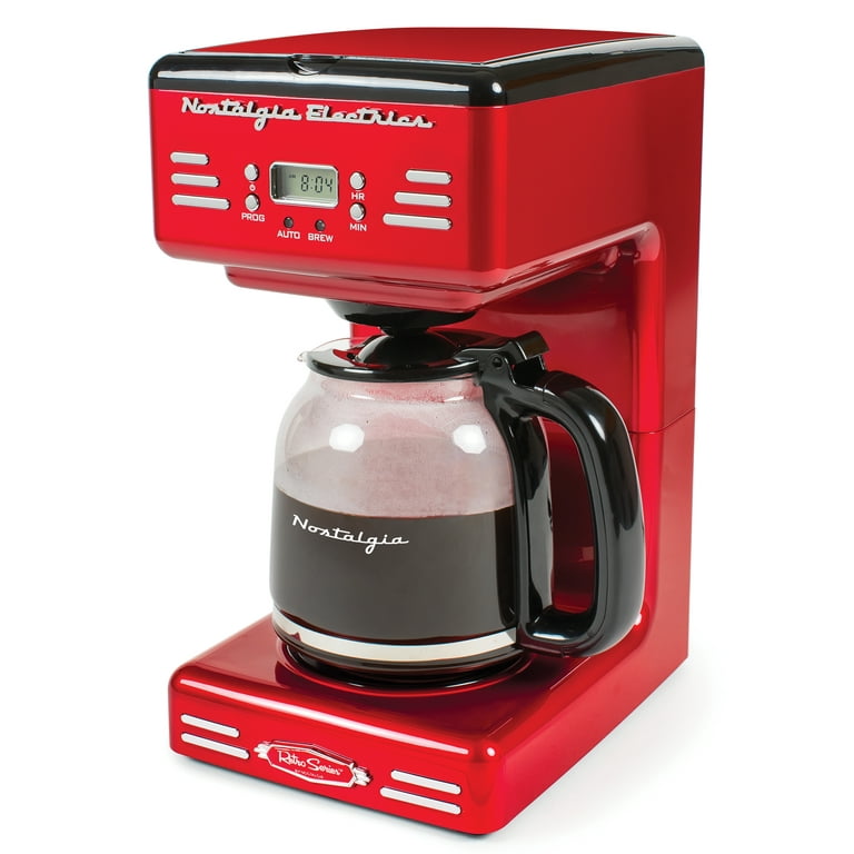 Nostalgia 12 Cup Programmable Retro Coffee Maker With LED Display